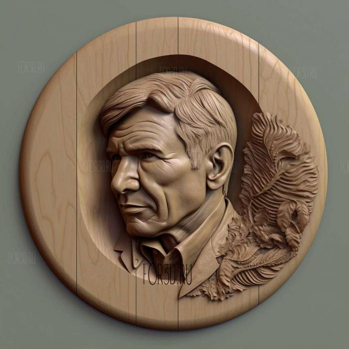 Harrison Ford 1 stl model for CNC